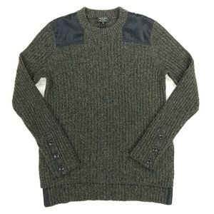 rag & bone 100% cashmere Amanda army green sweater